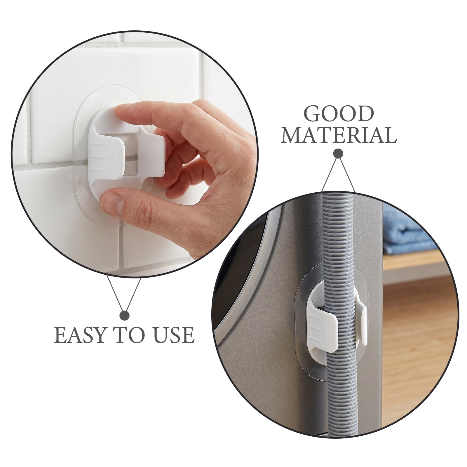 4Pcs Drain Pipe Clamps Adhesiv - огляд і ціна Drain Pipe Clip