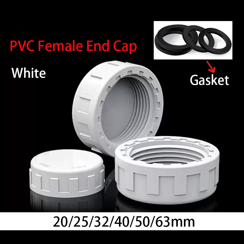 PVC Female End Cap 20-60mm Whi - огляд і ціна Drain Pipe Clip