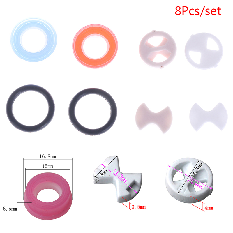 【8Pcs/set Ceramic Disc Silicon - огляд і ціна Silicone Tap Washer